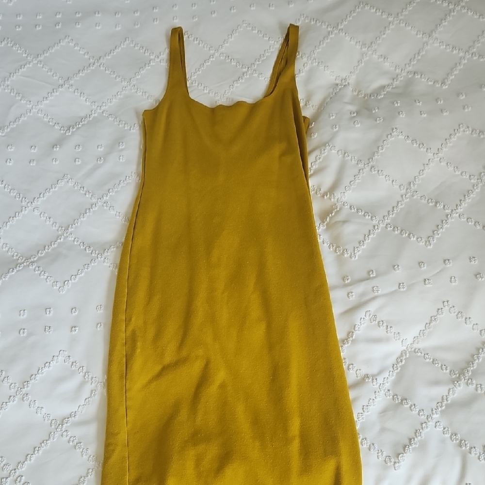 Elegant Mustard Yellow Dress